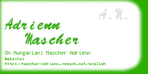 adrienn mascher business card